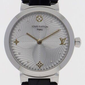 LOUIS VUITTON Watches QA014 Stainless Steel/leather Quartz